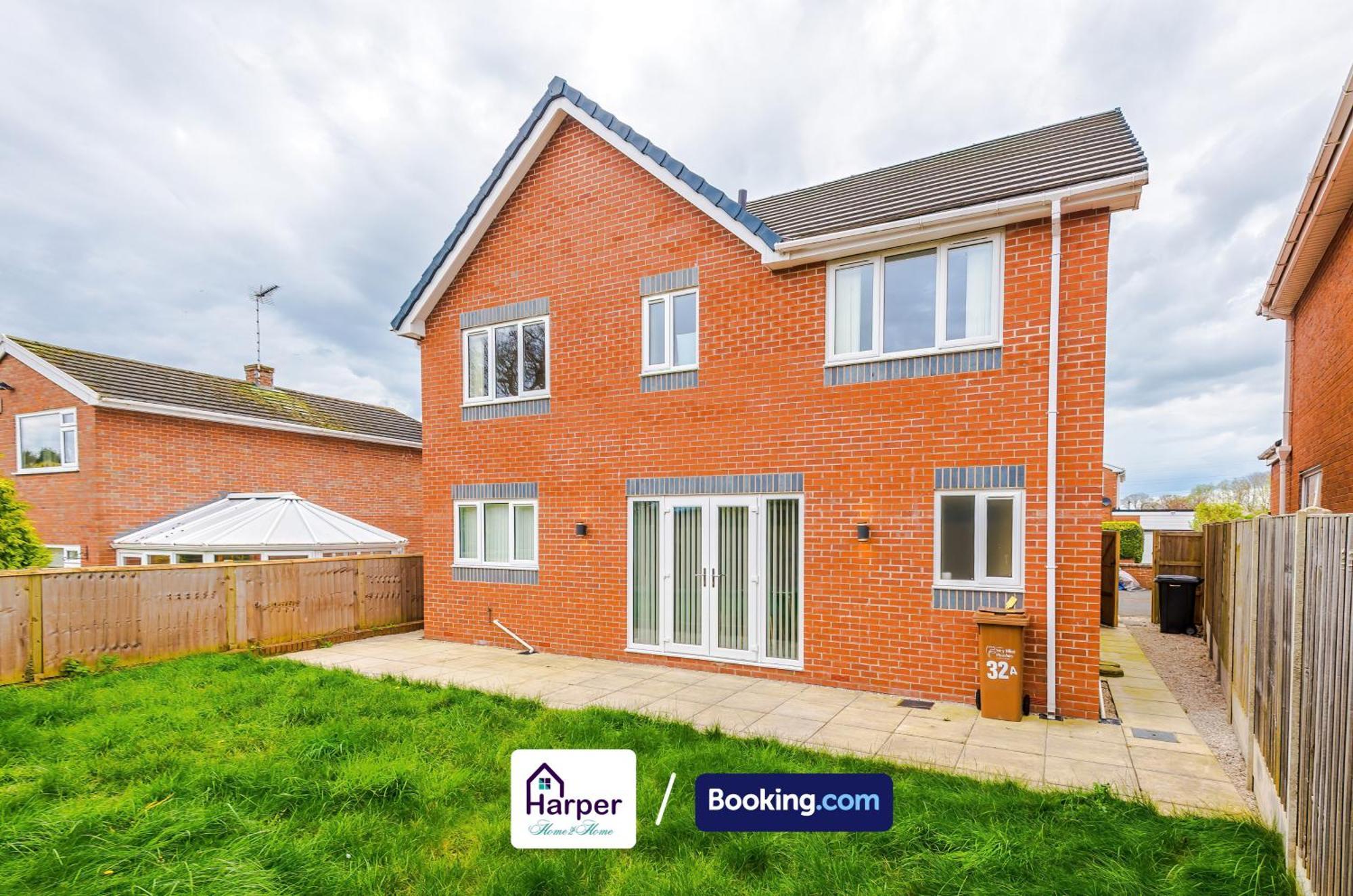 Spacious Detached House Driveway By Harperletting Shortlets & Serviced Hawarden With Long Or Short Disc Options * Ewloe