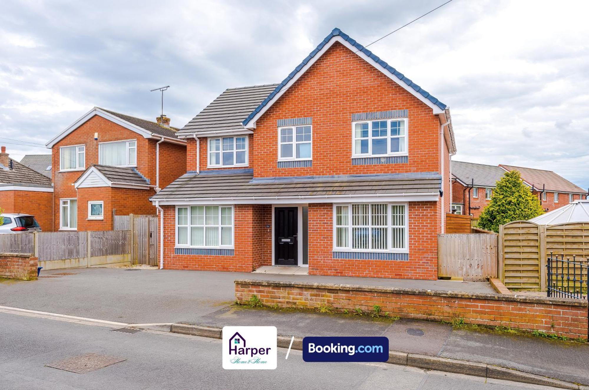 Ferienhaus Spacious Detached House Driveway By Harperletting Shortlets & Serviced Hawarden With Long Or Short Disc Options *